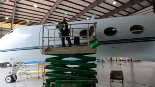 Aviation Detailing - Detail on a Gulfstream G5 Jet