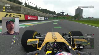 F1 2017 (XBOX ONE) GAMEPLAY / BRASIL - 19º Corrida / PALMER VS MAX