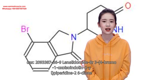 cas: 2093387-36-9 Lenalidomide-Br 3-(4-bromo-1-oxoisoindolin-2-yl)piperidine-2,6-dione