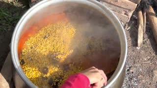 Meat stew on the marigold plains around Sablan [HAMISHE BAHAR]