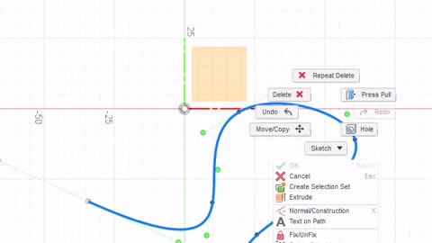 Fusion 360: Fit Point Spline Tool