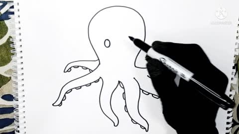 How to draw an Octopus