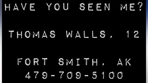 500,000 kids a year go missing in the US, Thomas Walls, 12, is now one of them.