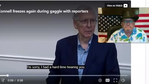 Sen Mitch McConnell Freezes Again