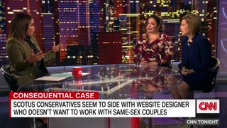 CNN host compares a graphic designer who opposes same-sex marriage to a chef refusing to serve pie & macaroni and cheese to someone who is "Black … disabled"