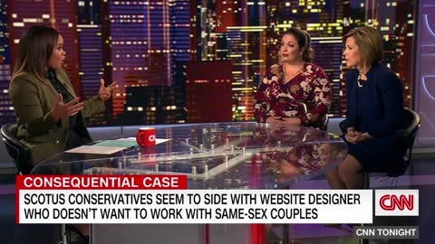 CNN host compares a graphic designer who opposes same-sex marriage to a chef refusing to serve pie & macaroni and cheese to someone who is "Black … disabled"