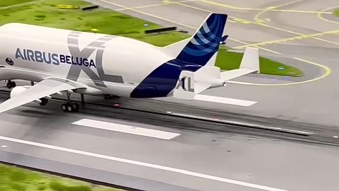 Miniature Airbus Beluga TakeOff 🛫 | Air Blue New Model Take off