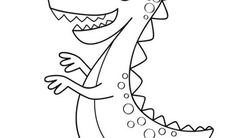 A coloring book for Dinosaurs