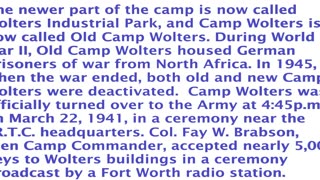 Camp Wolters/Fort Wolters History