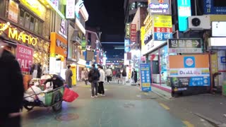 Burning Friday, Wonderful Korean Food Street "kondae" - Night Walking Tour of Korea in 4K -episode 2