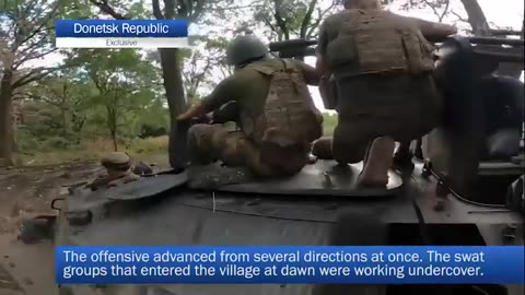 Channel One: LPR Militia Advance on Soledar - Ukraine War Combat Footage 2022