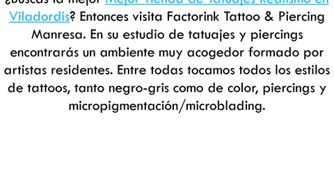 Mejor Tienda de Tatuajes Realismo en Viladordis