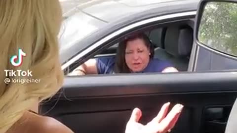 Xanax Lady Trying To Arrest Someone For Parking Too Close