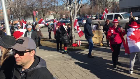 Trucker Freedom Rally Kelowna Canada 12 Feb 2022