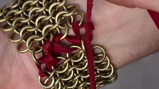 Making Chainmail Bracelet out of Metal Wire