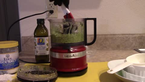 Basil Cashew Goat Gouda Pesto Sauce Recipe by Patty F. Weber