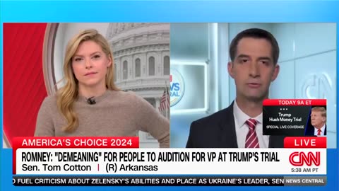 Sen. Tom Cotton on Sham NYC Trump Trial: ‘No Evidence of Any Crime Whatsoever’