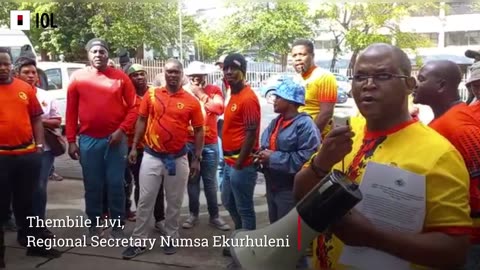 Watch: Numsa picket at IDC over job losses at Score Ekhuruleni