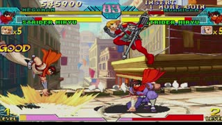 Megaman + Strider Hiryu vs Morrigan + Strider Hiryu