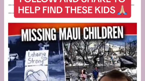 2000 children missing from Maui. Where did the school buses go?