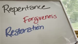 Repentance, forgiveness and restoration