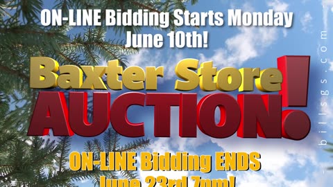 Baxter Store Liquidation AUCTION!