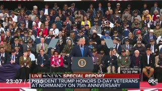 President Trump Honors D-Day Veterans
