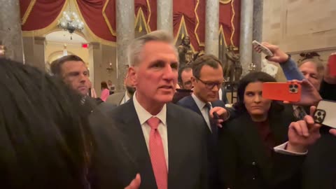 Rep. McCarthy speaks to reporters on plan moving forward after losing speaker vote 11 times