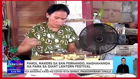 Parol makers sa SanFernando, naghahandana para sa Giant LanternFestival