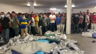 Significant overcrowding seen at border processing facility in El Paso, Texas