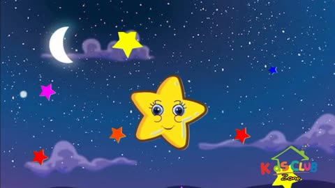 Twinkle Twinkle Little Star: A Magical Kids' Rhyme Adventure I Animated cartoon video #kidsclubzone