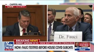 Rep Ronny Jackson questions Fauci about mandating people to get the vaccine.