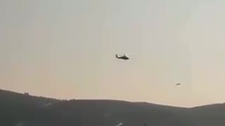 Turkey helicopter on combat