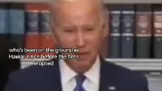 Joe Biden, ADMITS FIRES WERE INTENTIONAL