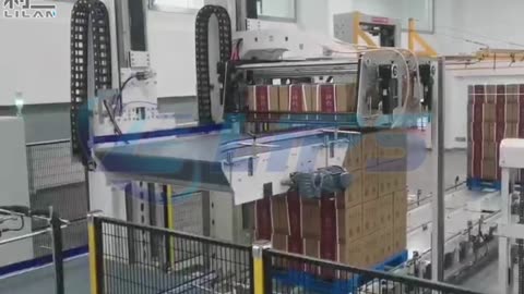 automatic robot carton palletizer #fyp#palletizer#cartonpacker#industrial