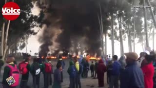 Residents block roads, burn tyres in fuel protest