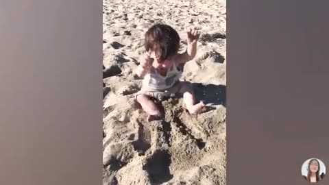 99% FAILS_ Funniest Baby First Time On The Beach __ 5-Minute Fails
