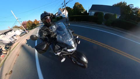 KLR650 Ride to get gas insta360