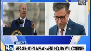 Speaker Johnson States His Intention to Get to Bottom of Biden Family Corruption 'Cover-Up'