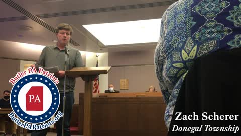 Butler County Commissioners Meeting - Public Comments Zach Scherer 102721