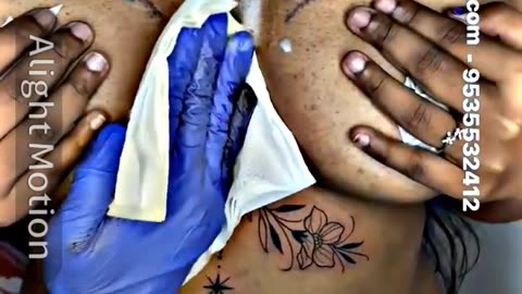 Tattoo making on your breast