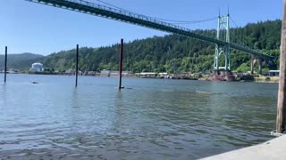 Portland Oregon Cathedral Park Boat Ramp Willamette River