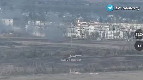 A Pair of Su-25 Aircraft Attack Ukrainian Positions in Chasov Yar