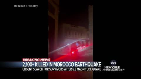 More than 2-100 killed in Morocco earthquake WNT