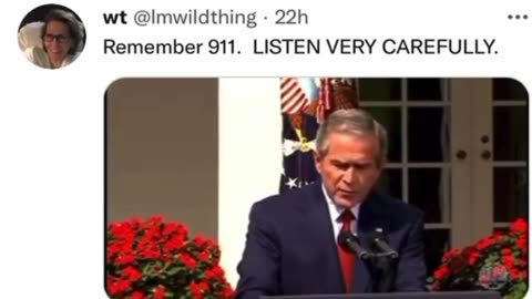 About 9/11: Bush incriminating himself