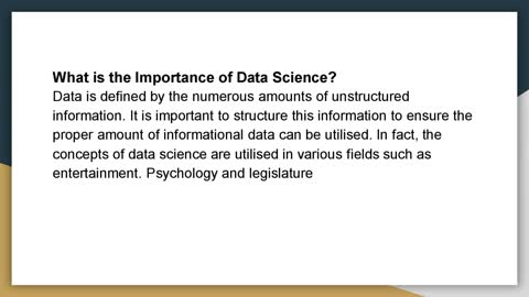 What is Data Science?