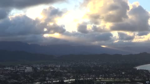 Kailua, HI — Lanikai Pillboxes - Sunset