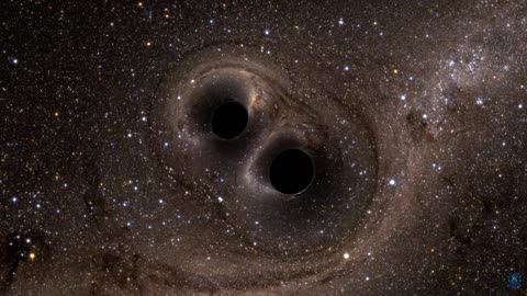 two black holes merge into one