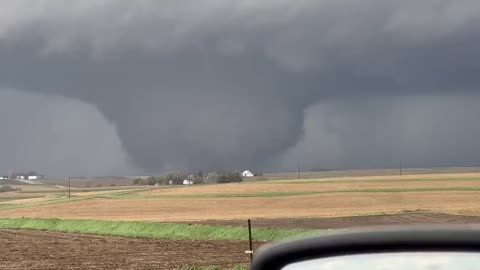 Large Tornado Near Minden Iowa 4-26-2024
