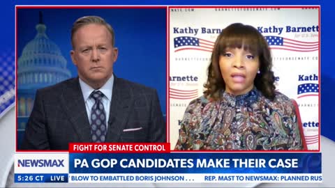 Kathy Barnette for U.S. Senate (R-PA) Newsmax w/Sean Spicer Clip #5